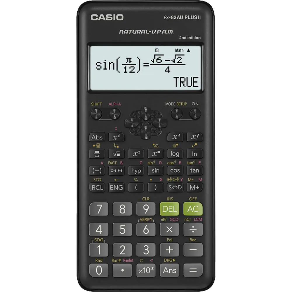 [8101295] CASIO FX-82AU PLUS II 2ND EDITION SCIENTIFIC CALCULATOR