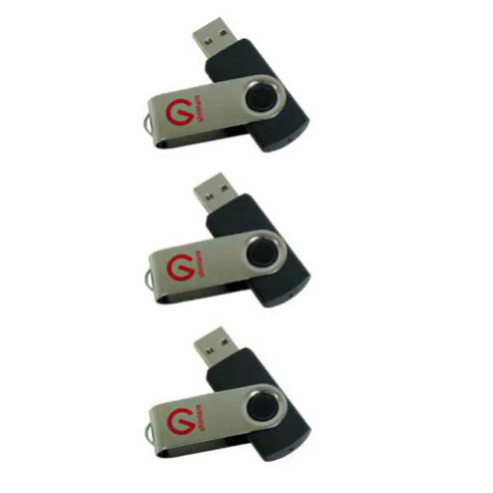SHINTARO ROTATING USB DRIVE 2.0 8GB PACK 3
