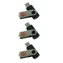 SHINTARO ROTATING USB DRIVE 2.0 8GB PACK 3