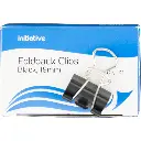 INITIATIVE FOLDBACK CLIP 19MM BLACK PACK 12