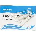 INITIATIVE PAPER CLIP LARGE PLAIN 33MM PACK 100