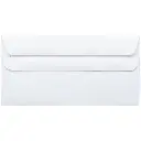 JAZICO DL ENVELOPES WALLET PLAINFACE STRIP SEAL 80GSM 110 X 220MM WHITE PACK 50