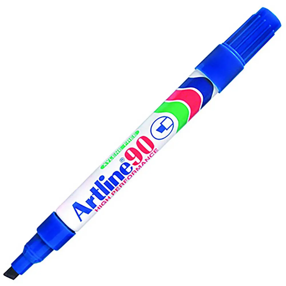 [8001333] ARTLINE 90 PERMANENT MARKER CHISEL 2-5MM BLUE