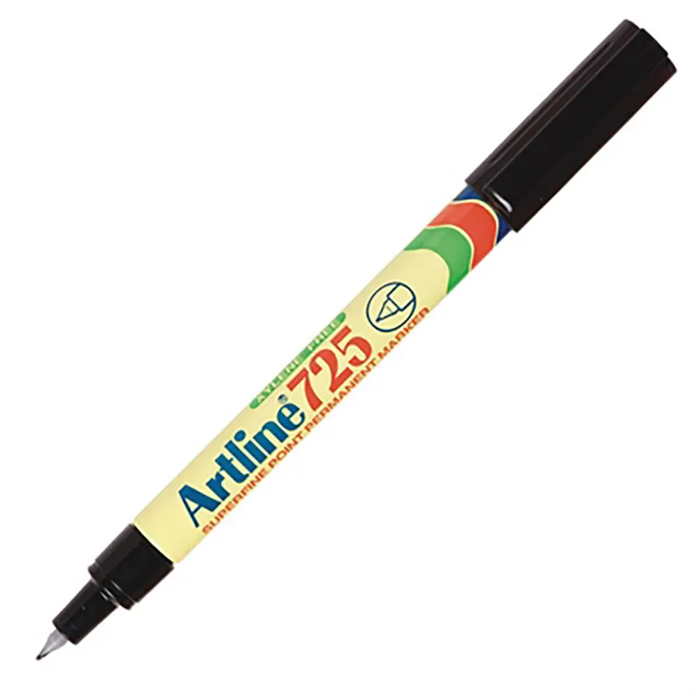 [8010221] ARTLINE 725 PERMANENT MARKER BULLET 0.4MM BLACK