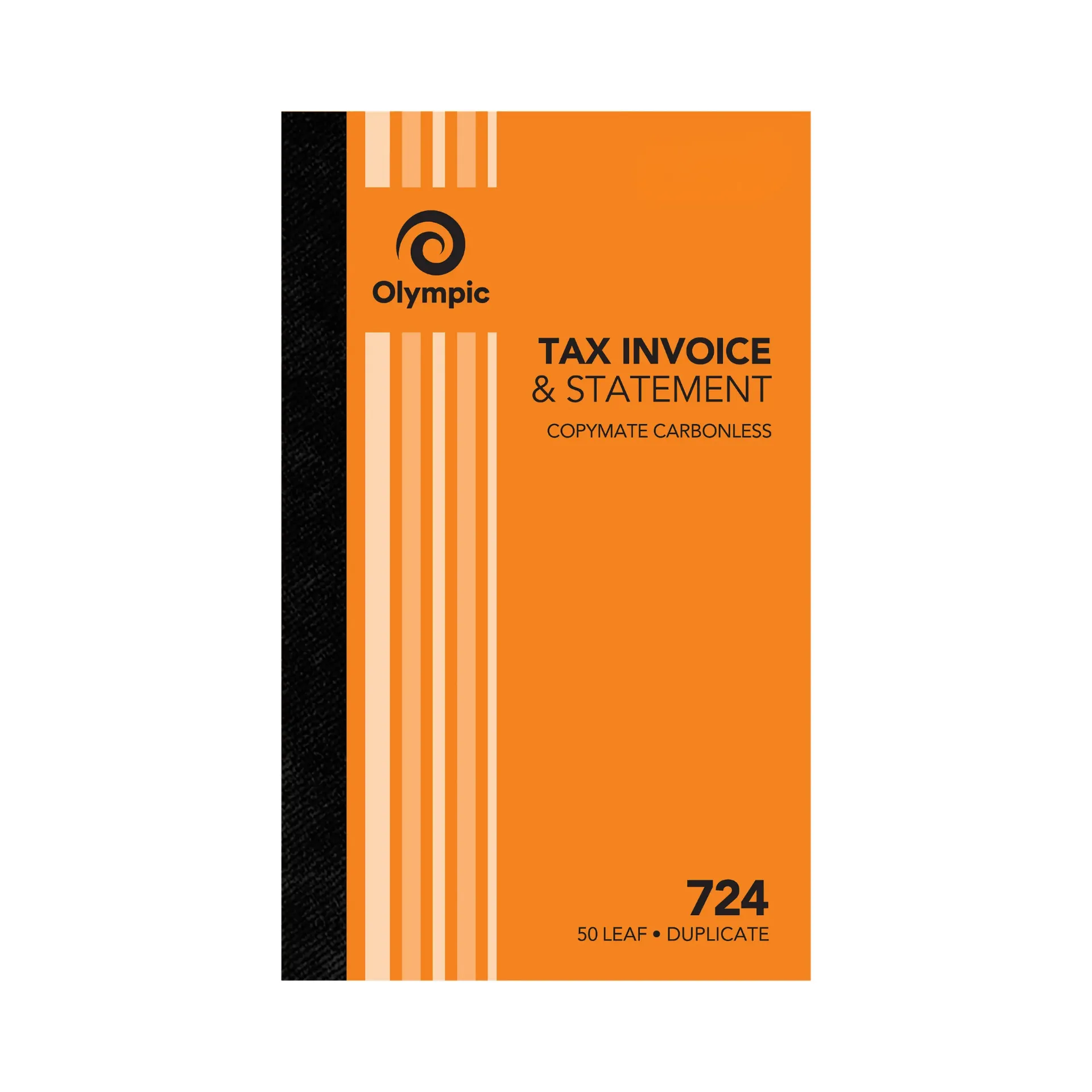 [8011443] OLYMPIC 724 INVOICE AND STATEMENT BOOK CARBONLESS DUPLICATE 50 LEAF 200 X 125MM