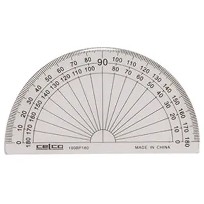 CELCO PROTRACTOR 180 DEGREES 100MM