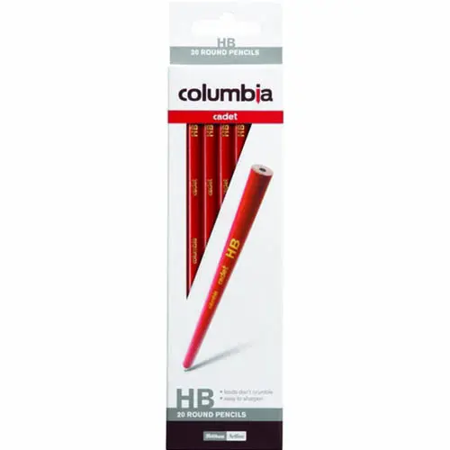 [8005195] COLUMBIA CADET LEAD PENCIL ROUND HB BOX 20