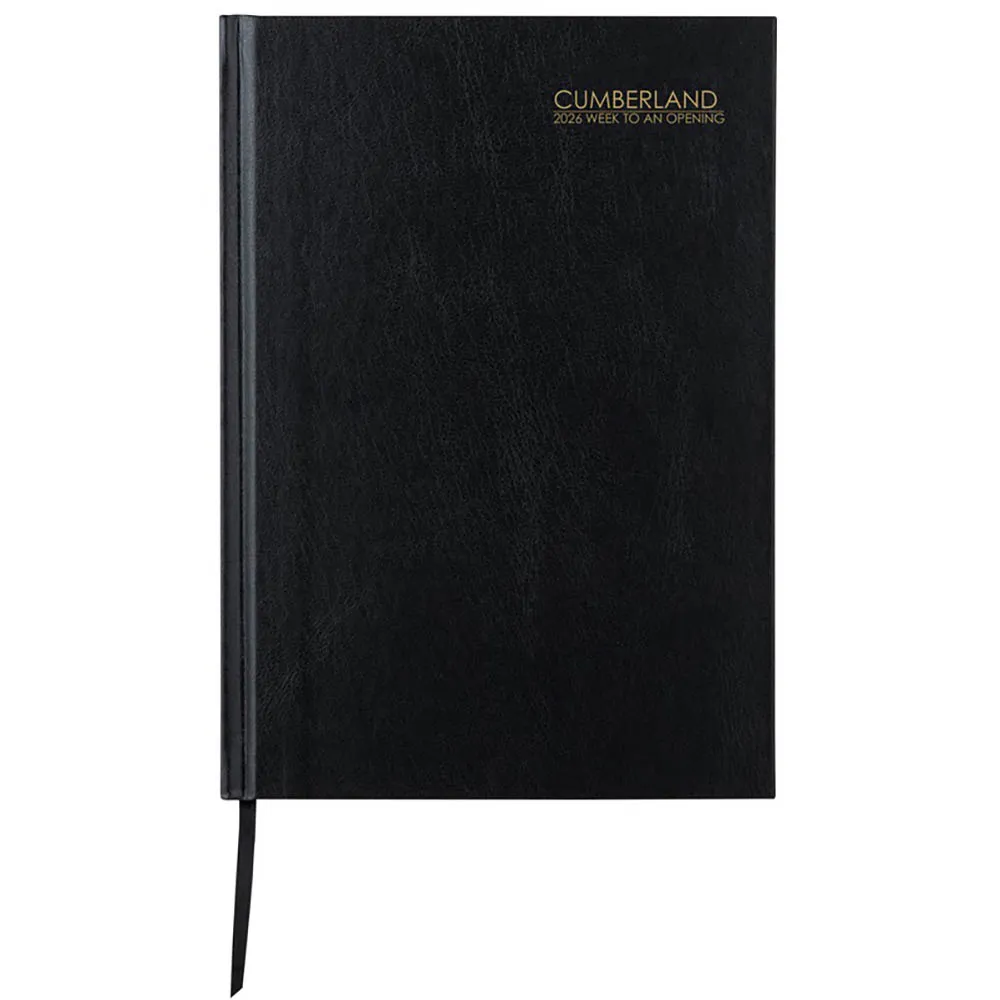 Diary Week to View A5 Black – Cheapest in Australia