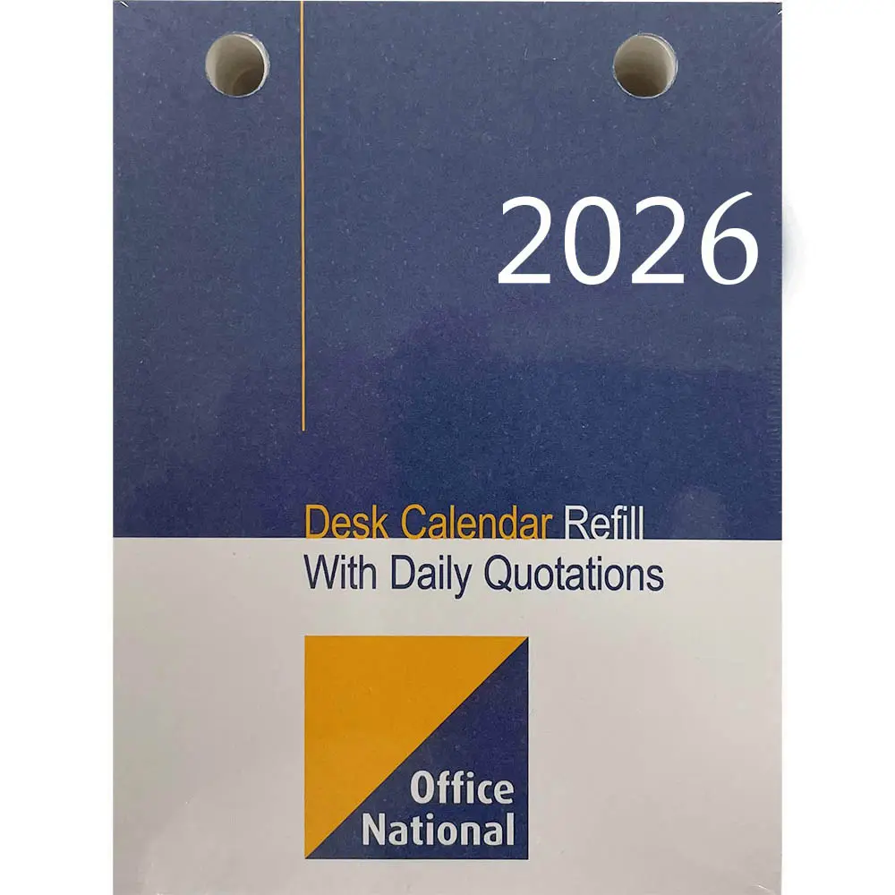 OFFICE NATIONAL DESK CALENDAR REFILL TOP PUNCH 2026