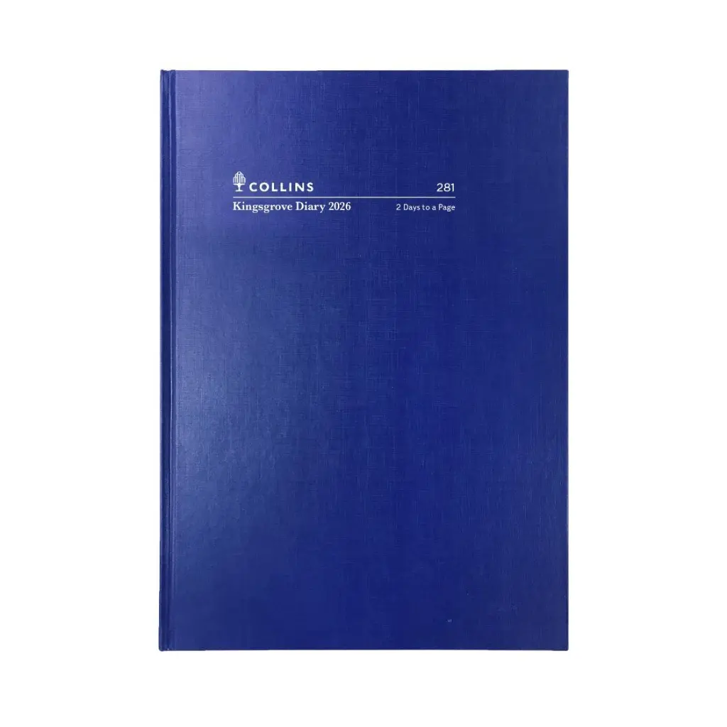 [8012710] COLLINS KINGSGROVE 281.P59 DIARY 2 DAY TO PAGE A5 BLUE
