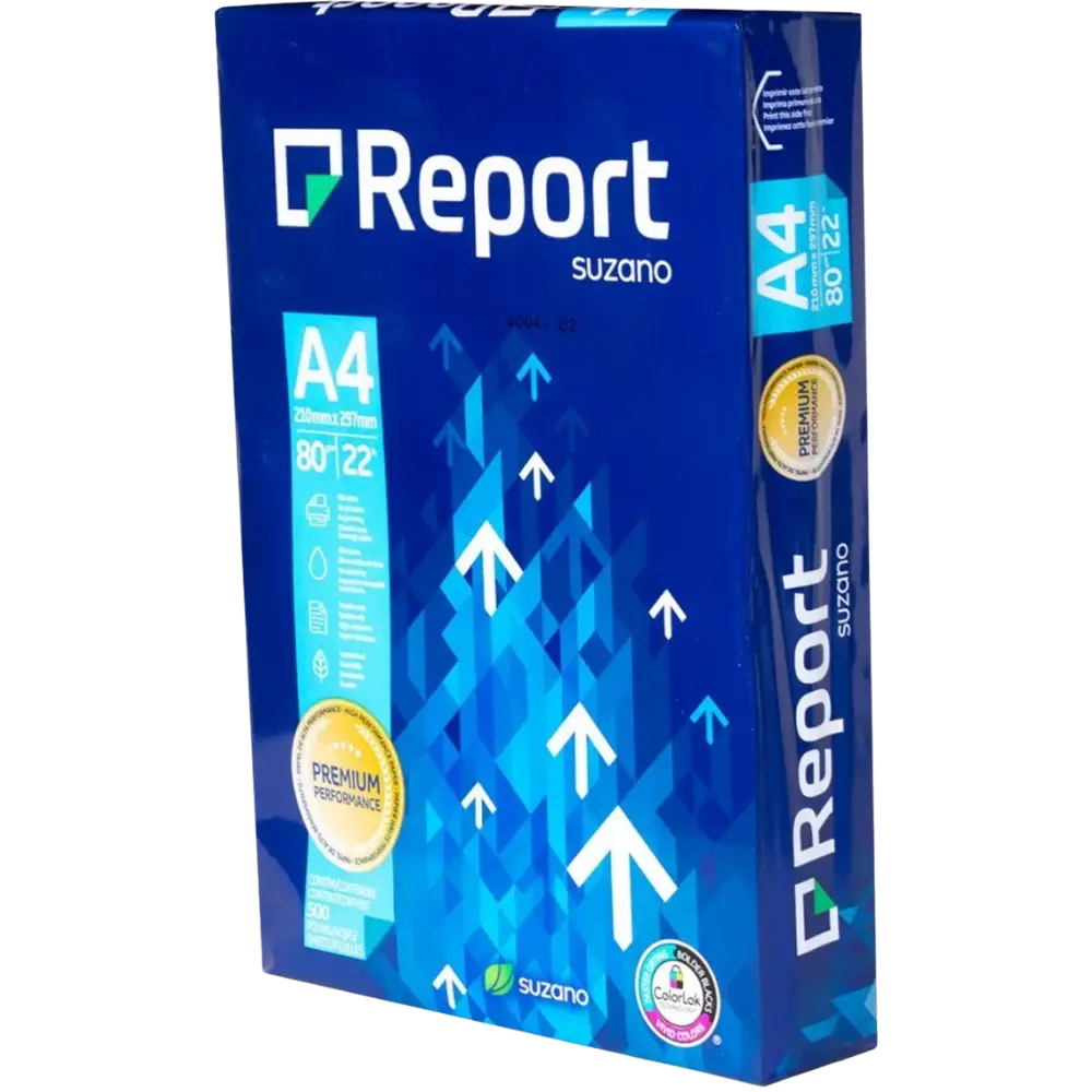 SUZANO REPORT PREMIUM A4 COPY PAPER 80GSM WHITE PACK 500 SHEETS