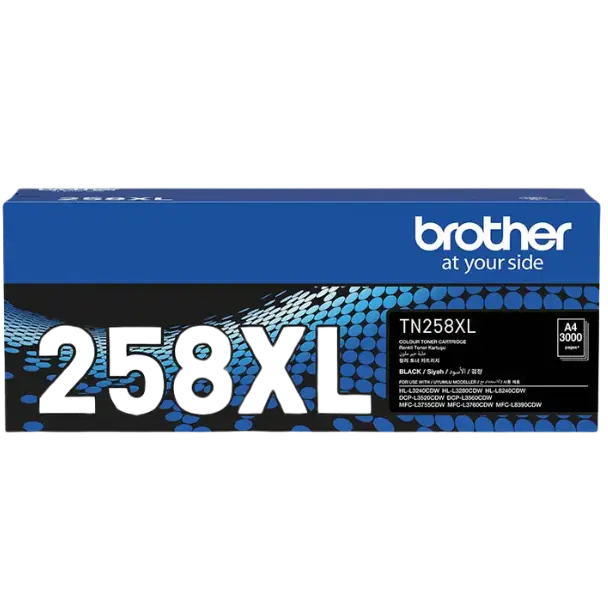 BROTHER TN258XLBK TONER CARTRIDGE HIGH YIELD BLACK