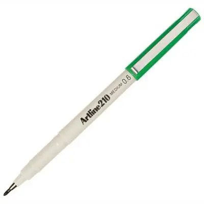 ARTLINE 210 FINELINER PEN 0.6MM GREEN