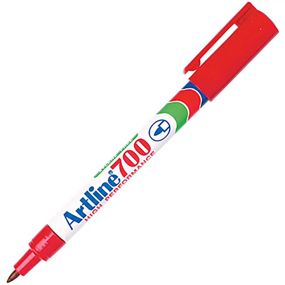 [8011169] ARTLINE 700 PERMANENT MARKER BULLET 0.7MM RED