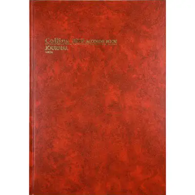 [8005649] COLLINS 3880 SERIES ACCOUNT BOOK JOURNAL PAGED 84 LEAF A4 RED