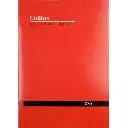 COLLINS A24 SERIES ACCOUNT BOOK DAY FEINT RULED STAPLED 24 LEAF A4 RED