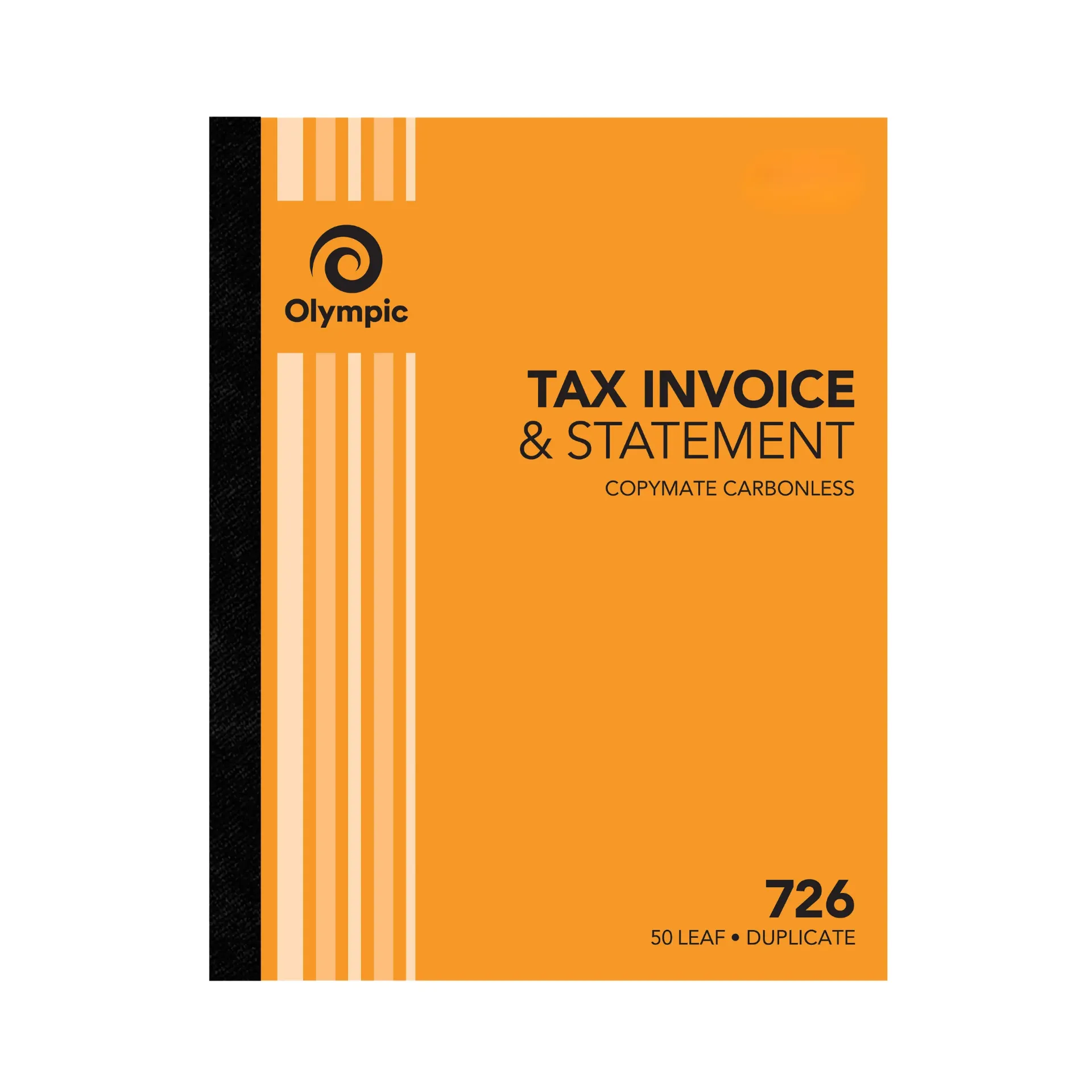 [8006947] OLYMPIC 726 INVOICE AND STATEMENT BOOK CARBONLESS DUPLICATE 50 LEAF 250 X 200MM