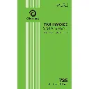 OLYMPIC 725 INVOICE AND STATEMENT BOOK CARBONLESS TRIPLICATE 50 LEAF 200 X 125MM