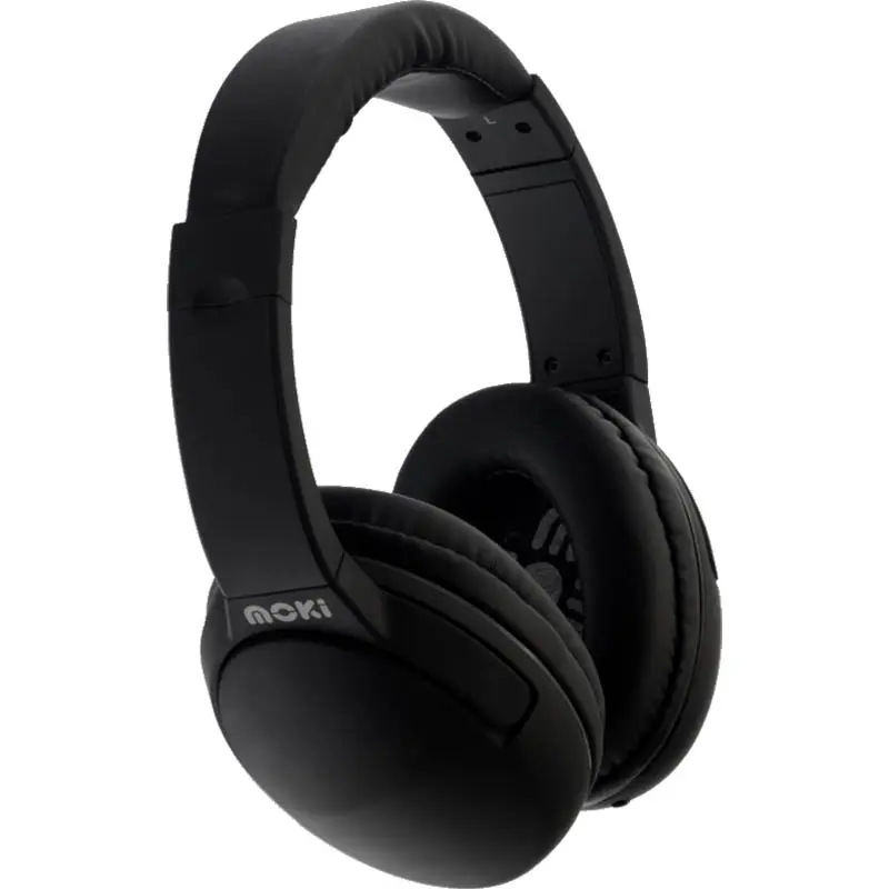 MOKI NERO HEADPHONES WITH MICROPHONE BLACK