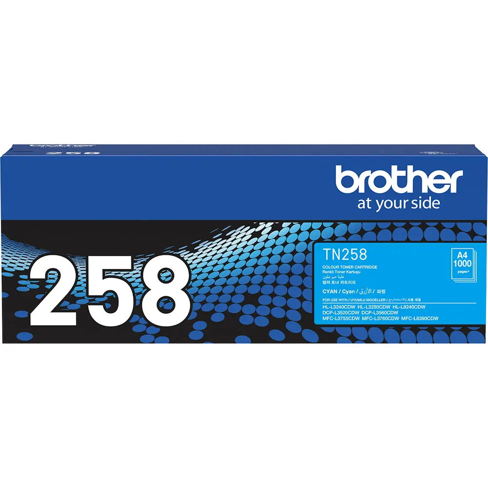 BROTHER TN258C TONER CARTRIDGE CYAN
