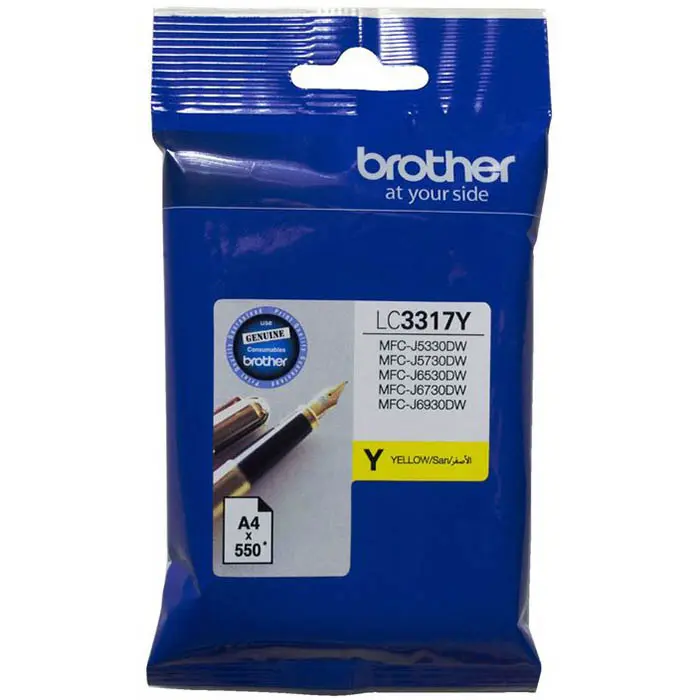 BROTHER LC3317Y INK CARTRIDGE YELLOW