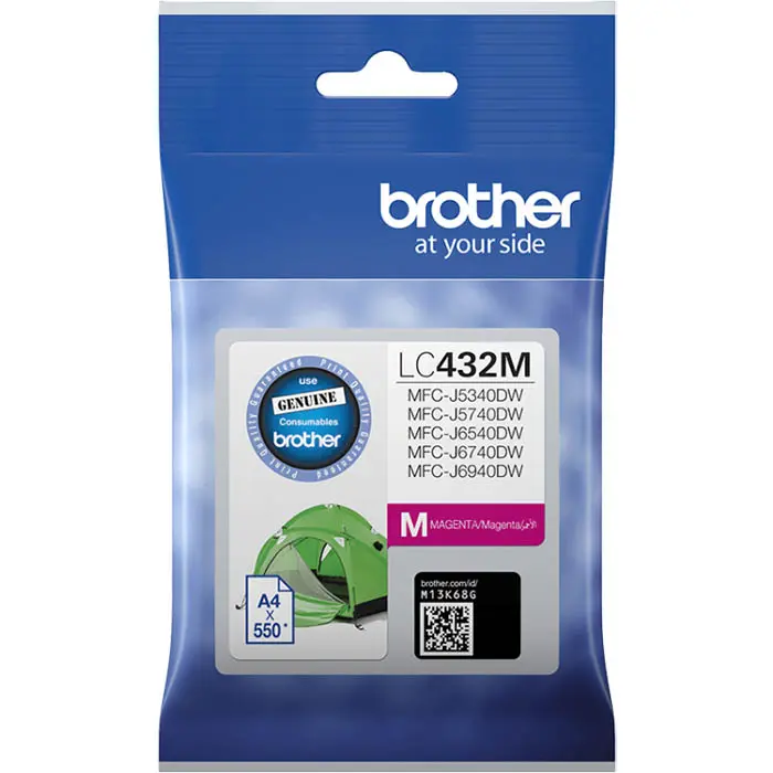 BROTHER LC432 INK CARTRIDGE MAGENTA