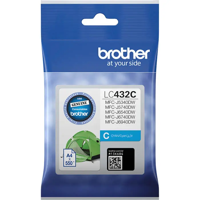 BROTHER LC432 INK CARTRIDGE CYAN