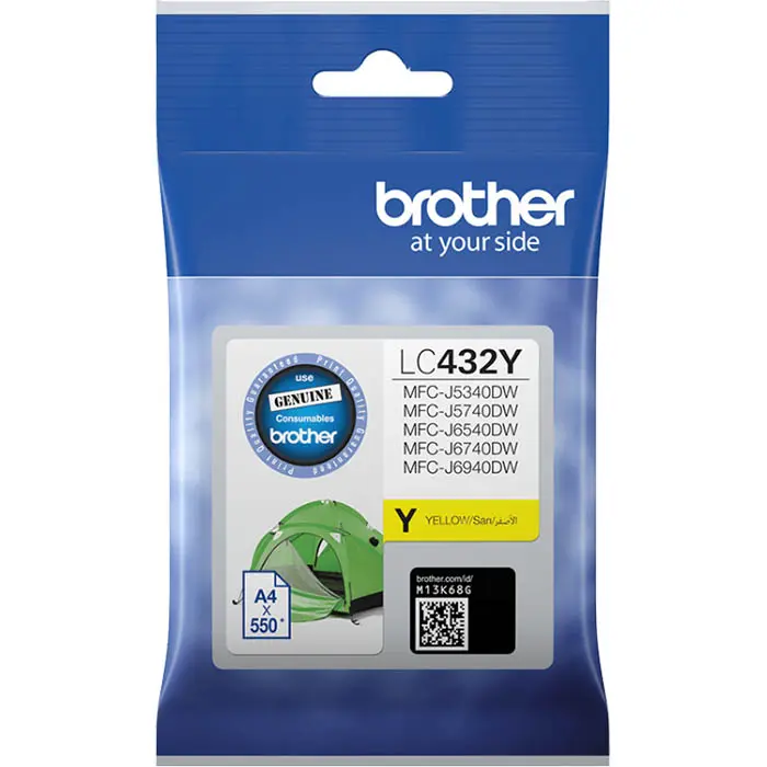 BROTHER LC432 INK CARTRIDGE YELLOW