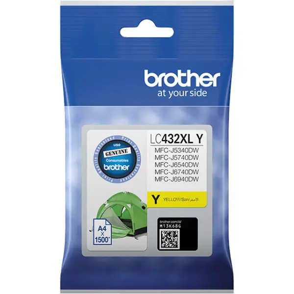 [8112604] BROTHER LC432XL INK CARTRIDGE HIGH YIELD YELLOW