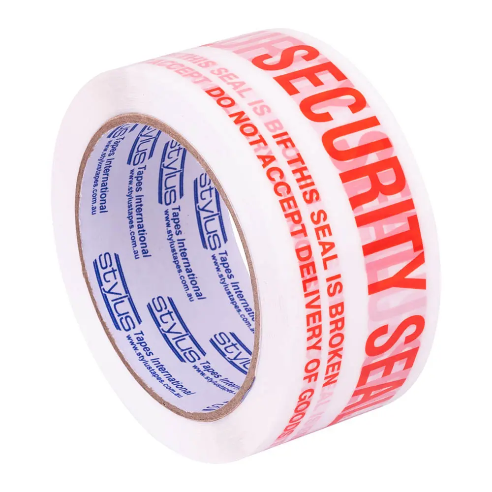 STYLUS SP250 SECURITY SEAL PACKAGING TAPE 48MM X 66M RED/WHITE