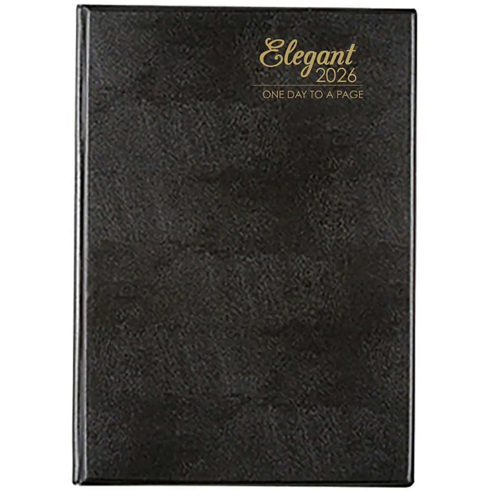 [8004689] CUMBERLAND 51EPBK ELEGANT APPOINTMENT DIARY DAY TO PAGE A5 BLACK