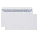 CUMBERLAND DL ENVELOPES SECRETIVE WALLET PLAINFACE STRIP SEAL LASER 90GSM 110 X 220MM WHITE BOX 500