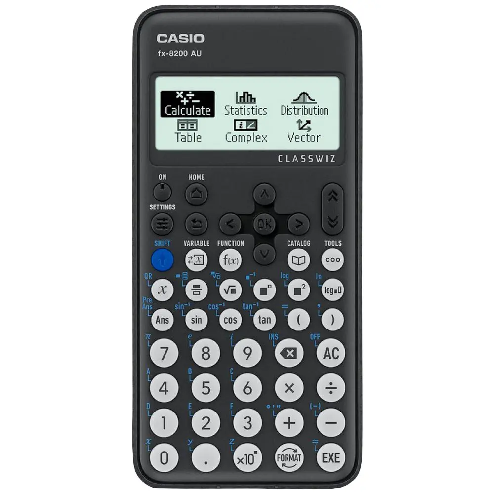 [8122845] CASIO FX8200AU SCIENTIFIC CALCULATOR BLACK