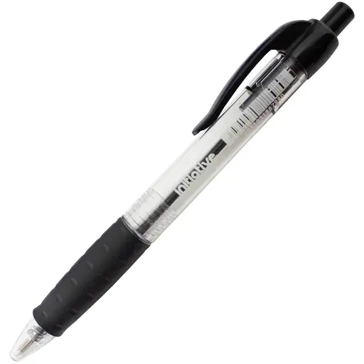 [7007553] INITIATIVE RETRACTABLE BALLPOINT PENS MEDIUM BLACK BOX 12