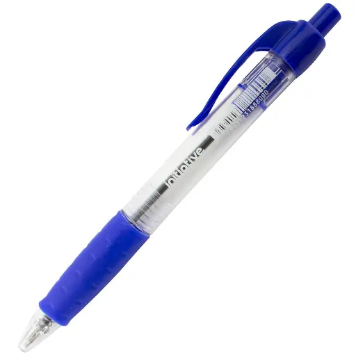 [7004023] INITIATIVE RETRACTABLE BALLPOINT PENS MEDIUM BLUE BOX 12