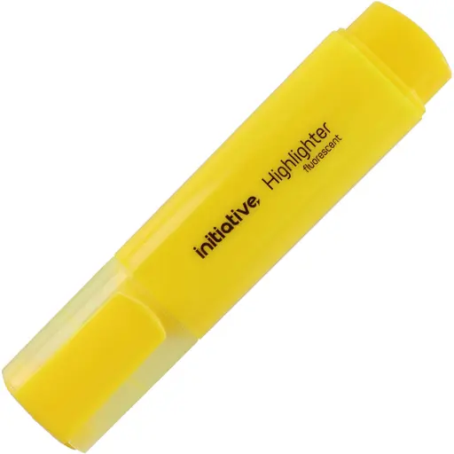[7071680] INITIATIVE HIGHLIGHTER CHISEL YELLOW