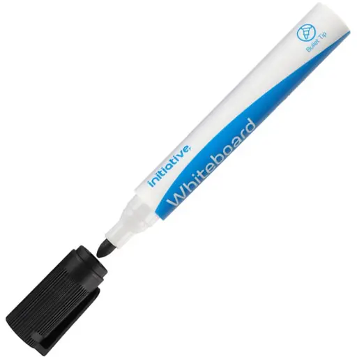 [7071693] INITIATIVE WHITEBOARD MARKER BULLET 2MM BLACK