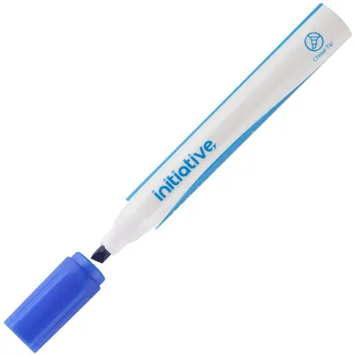 [7106364] INITIATIVE WHITEBOARD MARKER CHISEL 5MM BLUE