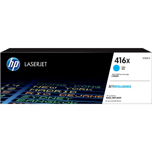 [7093890] HP W2041X 416X TONER CARTRIDGE HIGH YIELD CYAN