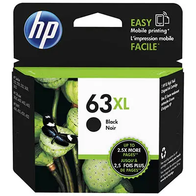 [7046838] HP F6U64AA 63XL INK CARTRIDGE HIGH YIELD BLACK