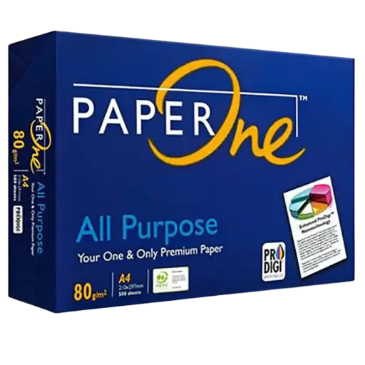 [7007111] PAPERONE A4 ALL PURPOSE COPY PAPER 80GSM WHITE PACK 500 SHEETS