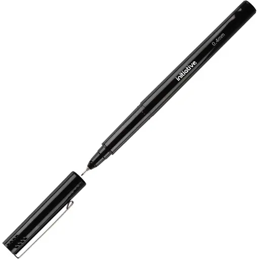 [7107343] INITIATIVE FINELINER PEN 0.4MM BLACK