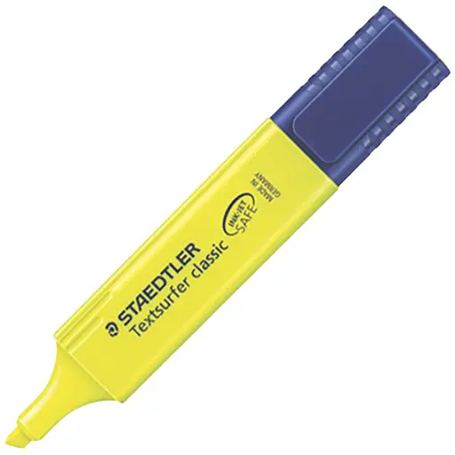 [7002547] STAEDTLER 364 TEXTSURFER CLASSIC HIGHLIGHTER CHISEL YELLOW