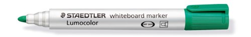 [7000204] STAEDTLER 351 LUMOCOLOR WHITEBOARD MARKER BULLET GREEN