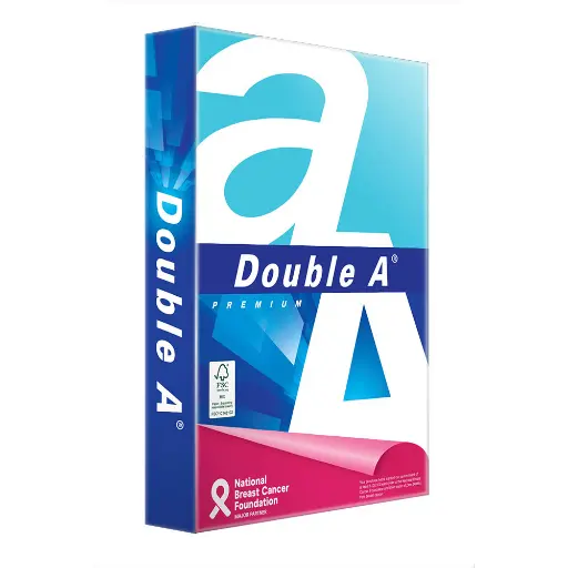 [7000264] DOUBLE A SMOOTHER A4 COPY PAPER 80GSM WHITE PACK 500 SHEETS