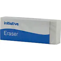 [7034425] INITIATIVE ERASER PVC FREE LARGE WHITE