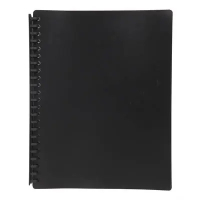 [7010613] MARBIG DISPLAY BOOK REFILLABLE 20 POCKET A4 BLACK