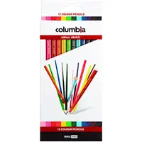 [7011806] COLUMBIA COLOURSKETCH COLOURED PENCILS ASSORTED PACK 12