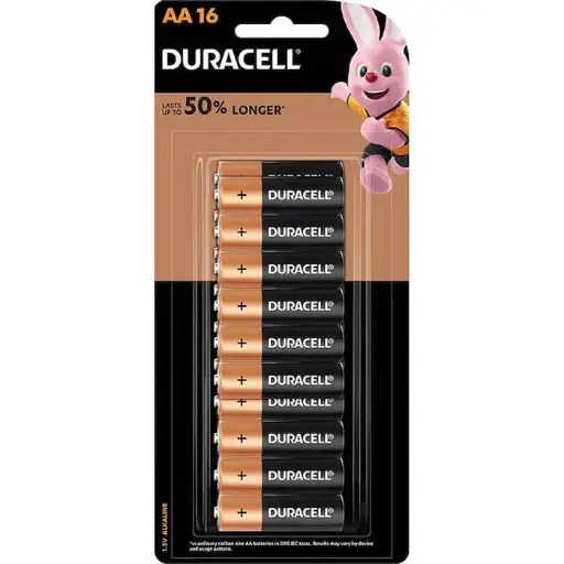 [7109888] DURACELL COPPERTOP ALKALINE AA BATTERY PACK 16