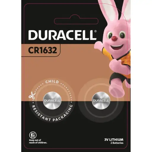 [7101459] DURACELL CR1632 LITHIUM COIN 3V BATTERY PACK 2